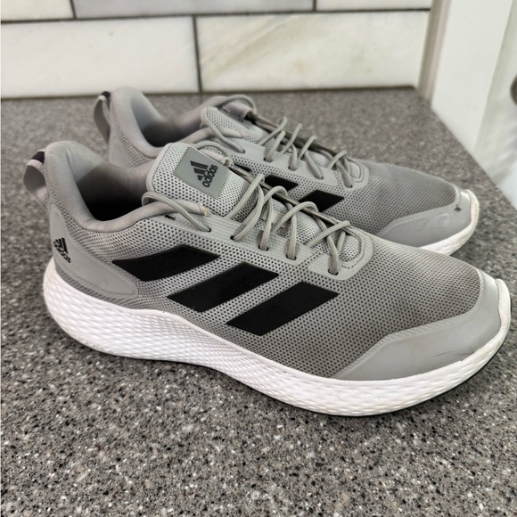 Adidas Men's Gray and Black Athletic Shoes - Picture 1 of 5